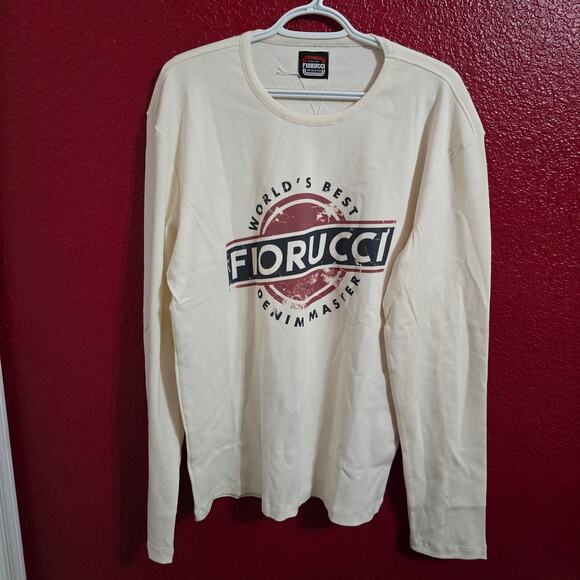 Fiorucci Men's Graphic Print Crew Neck Long-Sleeve T-Shirt XL - Picture 2 of 9